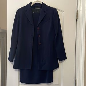 navy blue dress & blazer